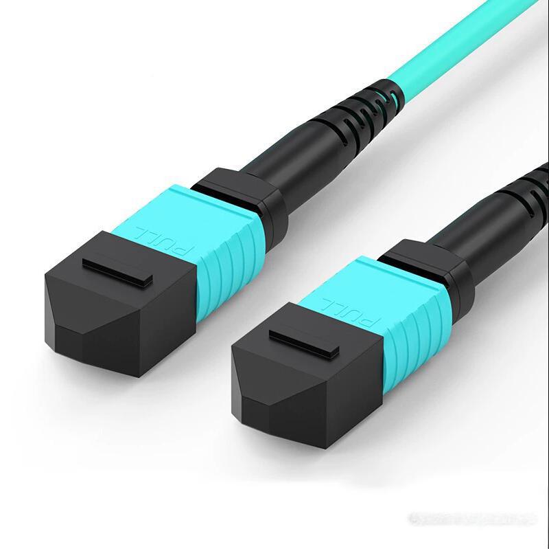 MPO-MPO fibra óptica patch cord fêmea multi-modo 8-core 12-c