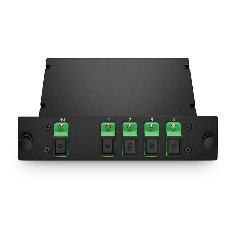 1x4 PLC الألياف البصرية الفاصل ، وحدة كاسيت LGX ، موصلات SC / APC ، الألياف المف