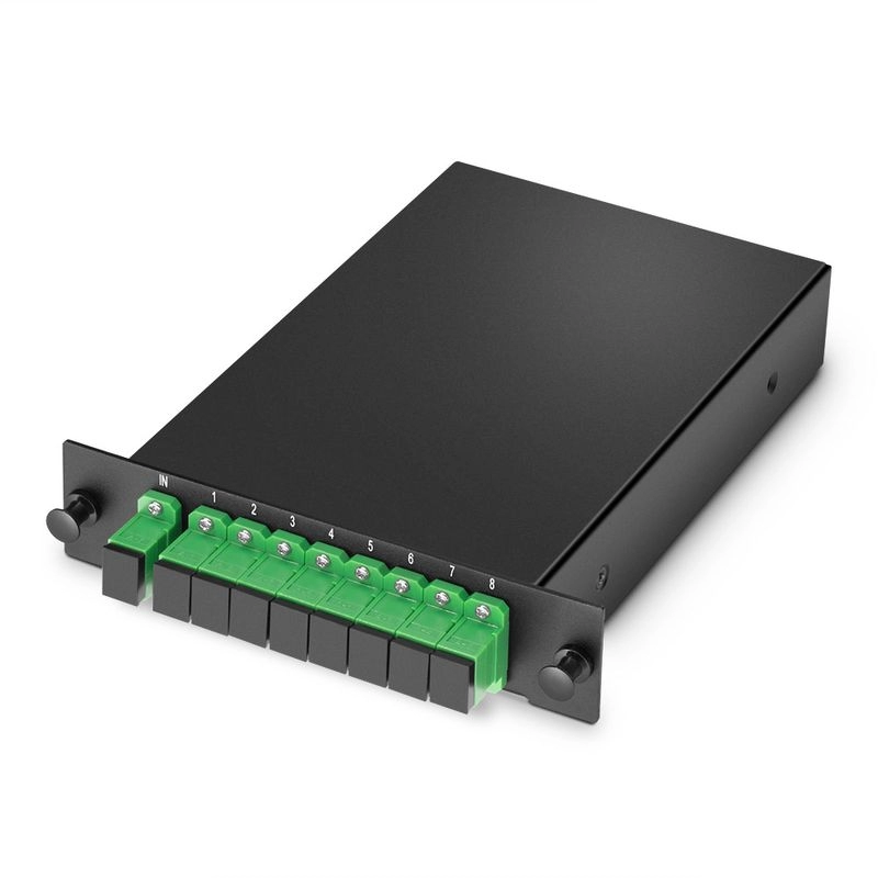 8-قناة 1x8 PLC الألياف البصرية الفاصل ، وحدة LGX ، موصلات SC / APC ، الألياف الم