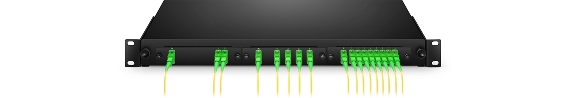 8-Channel 1x8 PLC Fiber Optic Splitter , LGX Module, SC/APC Connectors, Singlemode Fiber(pic2)