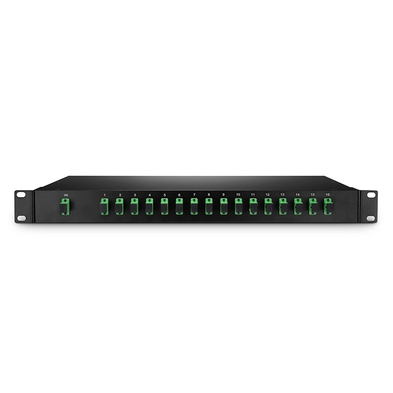 16 قناة 1x16 PLC الألياف البصرية الفاصل ، 1U 19 