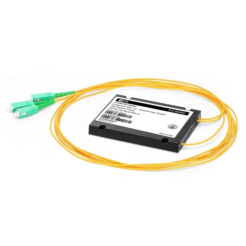 1x2 PLC Fiber Optic Splitter, ABS