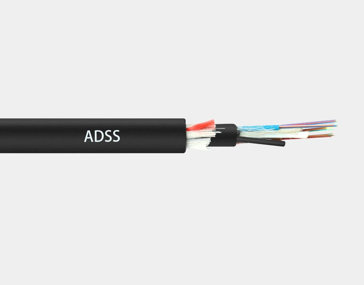 ADSS Single Jacket All Dielectric Self-supporting , Outdoor Span-150M,Aerial Optical Fiber Cable