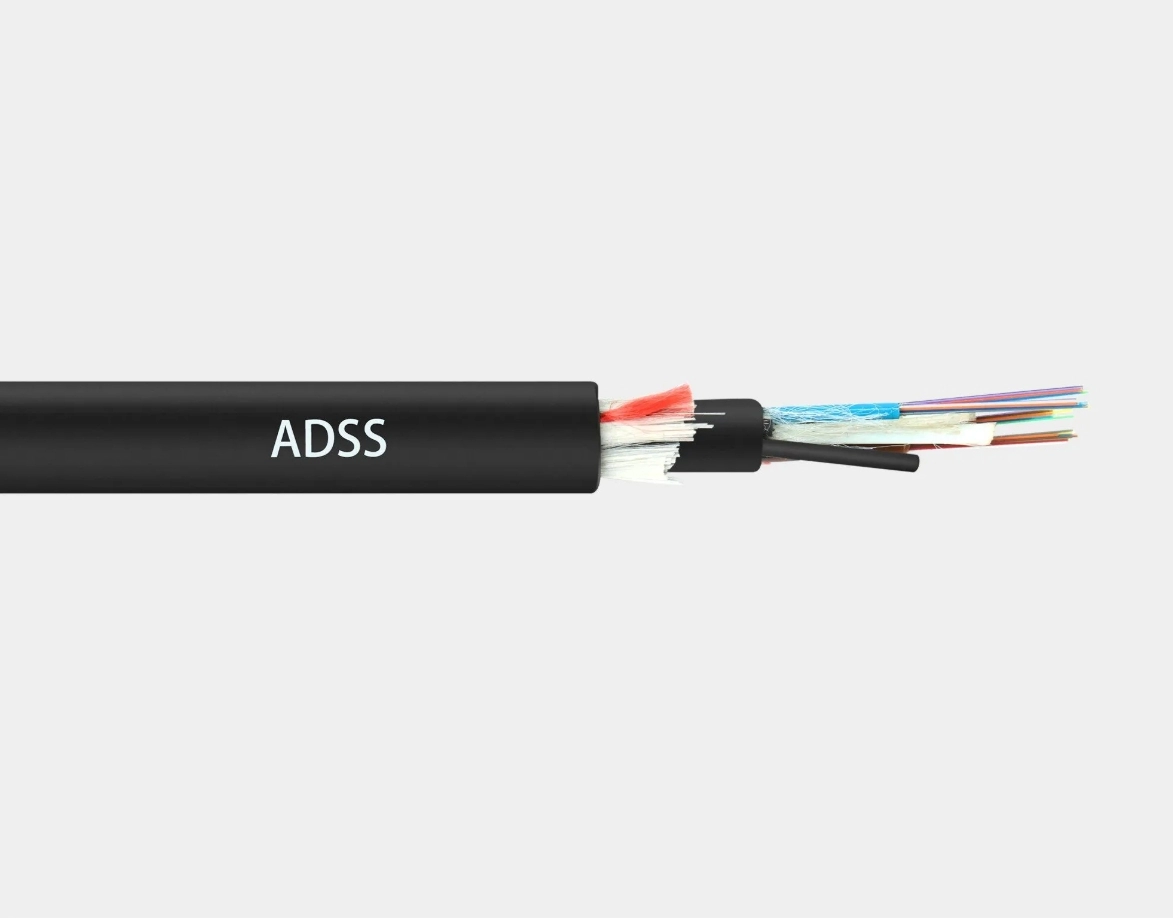 ADSS Single Jacket All Dielectric Self-supporting , Outdoor Span-150M,Aerial Optical Fiber Cable