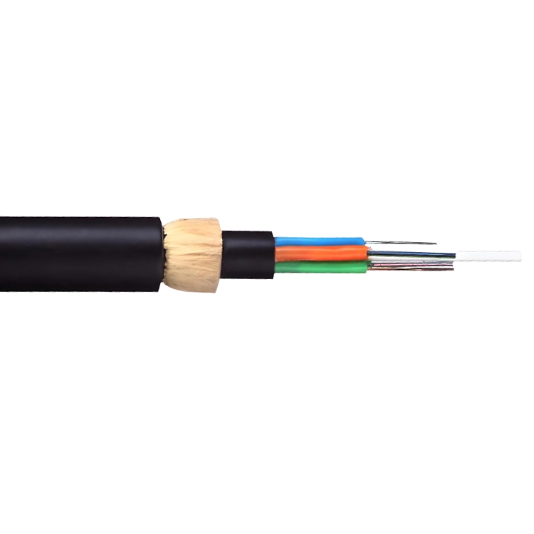 ADSS Single Jacket All Dielectric Self-supporting , G652D  Outdoor Span-150M,Aerial Optical Fiber Cable