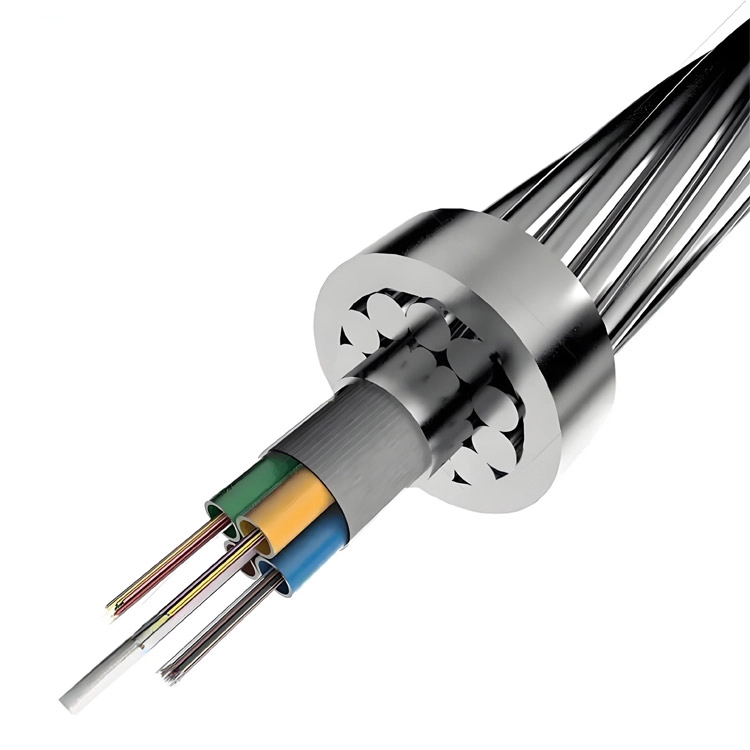 OPGW-1 Fiber Optic Cable with Aluminum PBT Tube – 12 to 144 Cores, G.652D/G.655C