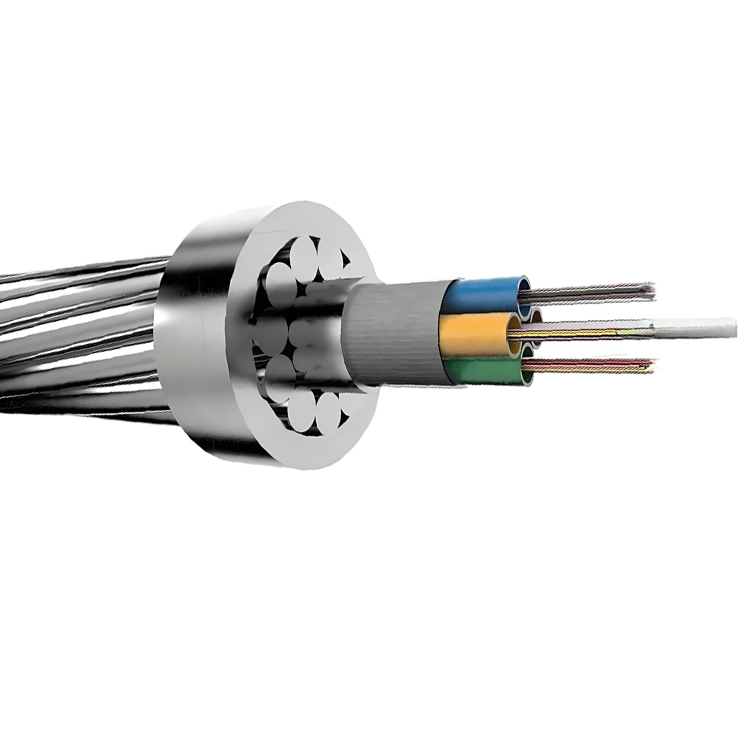 OPGW-1 Fiber Optic Cable with Aluminum PBT Tube – 12 to 144 Cores, G.652D/G.655C