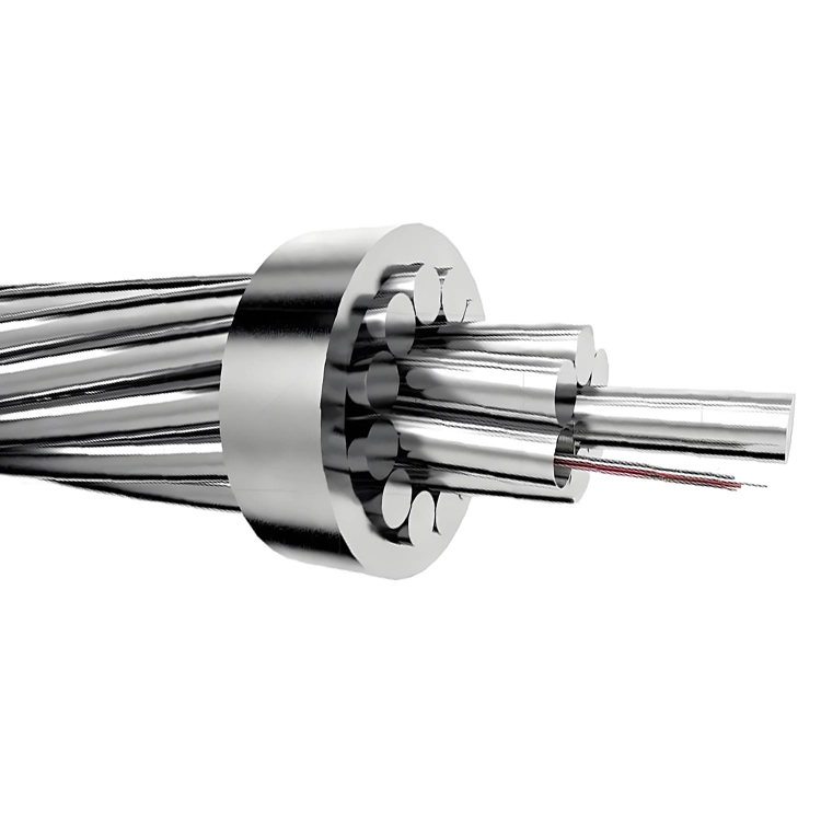 OPGW-2 Fiber Optic Cable with Central Stainless Steel Tube, 12–144 Cores, G.652D & G.655C Options