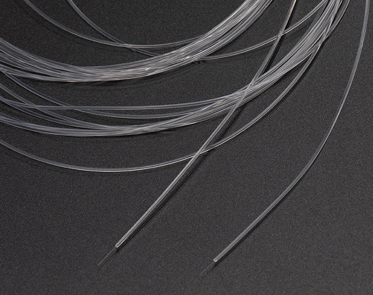 UAV/Drone invisible bare fiber optic cable, single mode G657A2, 0.36mm, customized for 5/10/20/30/50 kilometers long distance(pic1)