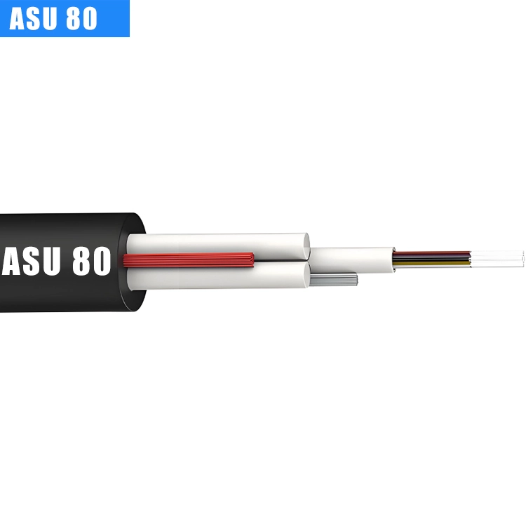 ASU80 1-12 Core ,Mini ADSS, Fiber Optical Cable,  G652D/G655/G657,Outdoor Self-s