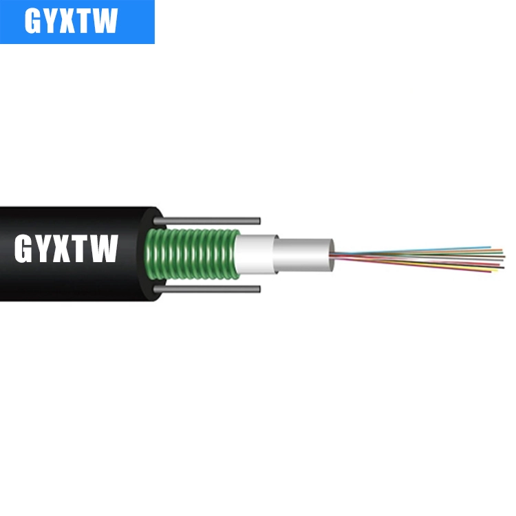 GYXTW 4 / 6 /8 /12 core Center Loose Armored Fiber Optical Cable G652D/G655