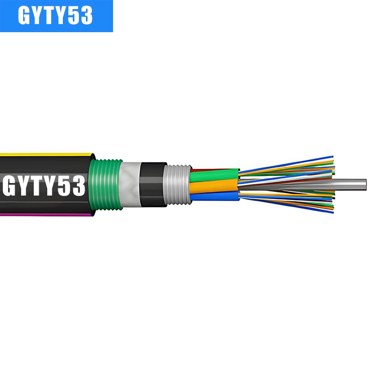 GYTY53 Stranded Loose Tube Armored Fiber Optic Cable / Armored optical cable，G652D